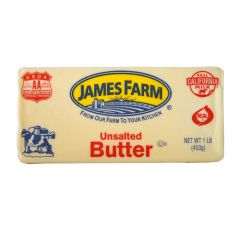 [6612 - 450038 - 76069501053] James Farm - Unsalted Solid Butter - 30 lbs Unit