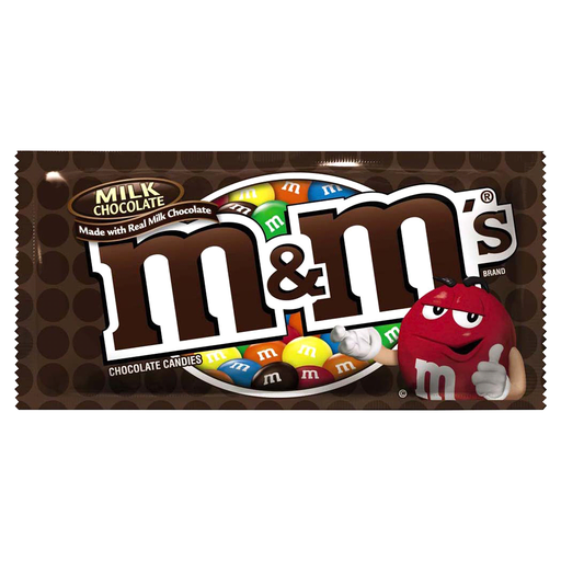 [2810 - 270856 - 4000049991] M&M's - Milk Chocolate Singles - 36 Ct Case