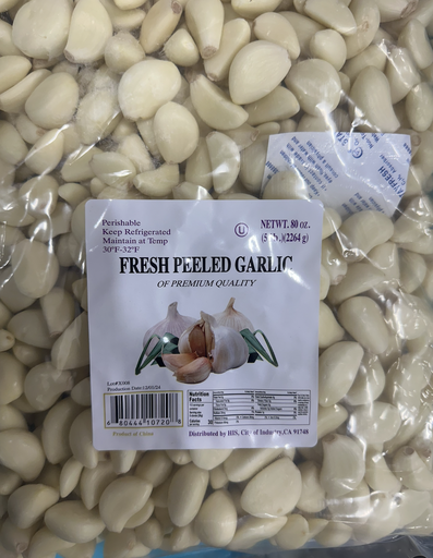 [4204 - 42512 - 2060042512] Peeled Garlic - 5 lbs Case