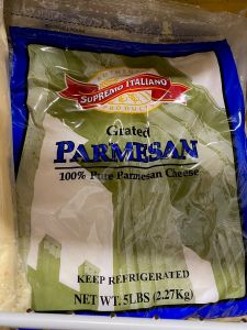 [6403 - 22876 - 76069502902] Supremo Italiano - Grated Parmesan Cheese (Domestic)- 5 lbs Unit