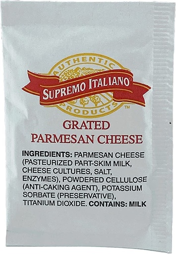 [2402 - 2330011 - 76069500645] Supremo Italiano - Parmesan Cheese - 200/3.5 gram packets Unit