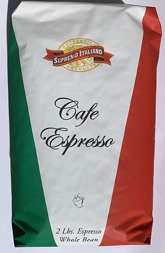 [2405 - 2000014 - 76069500247] Supremo Italiano - Whole Bean Espresso Coffee - 2 lbs Unit