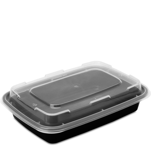 MACH RC16 16oz RECT CONT WITH LID - 150cs